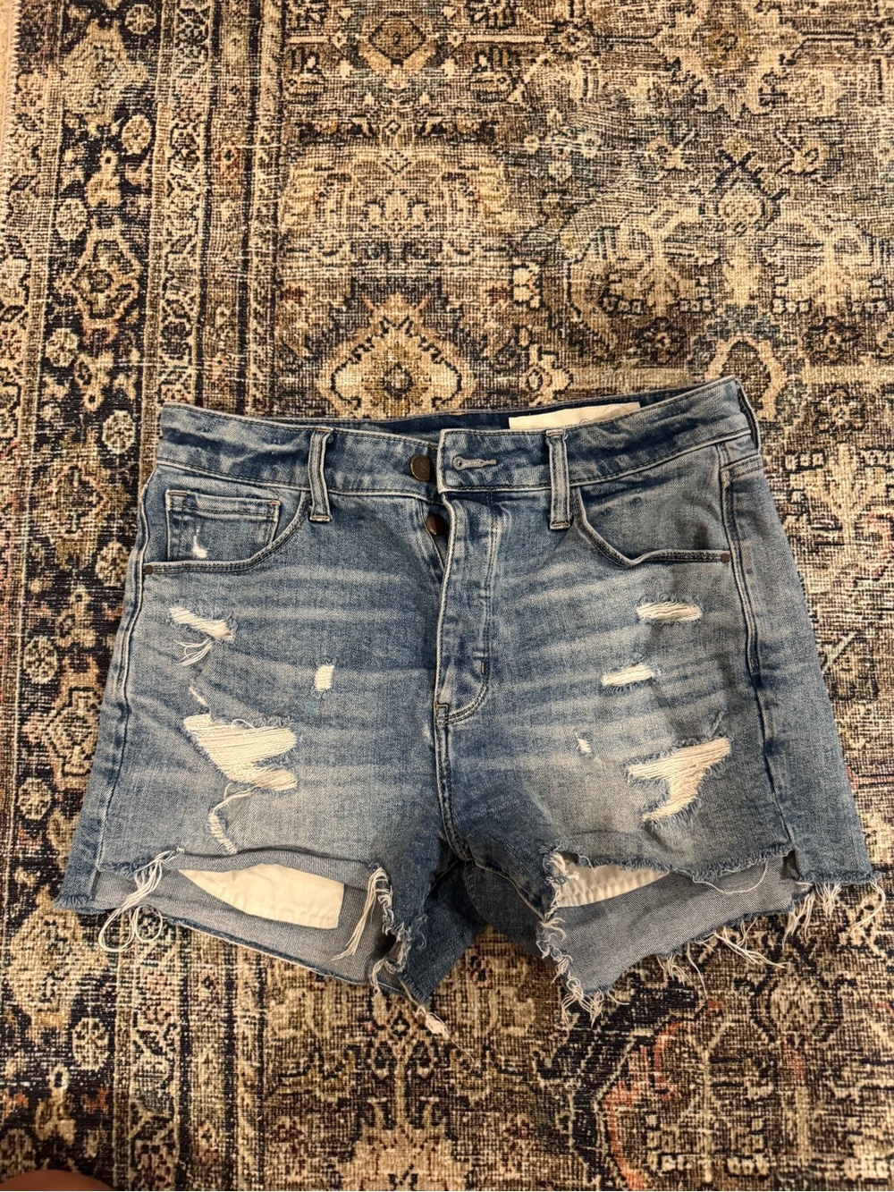 Treasure & Bond High-Rise Light Blue Denim Shorts size 28